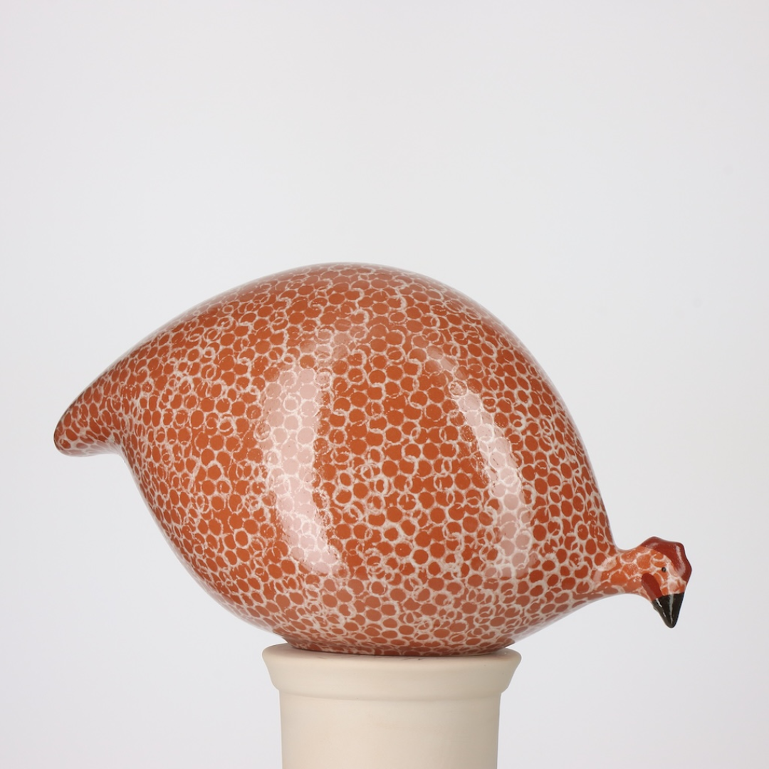 Rouge Speckled White Guinea Fowl
