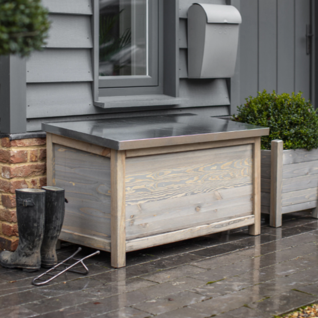 Outdoor Zinc Storage Box - 2 sizes