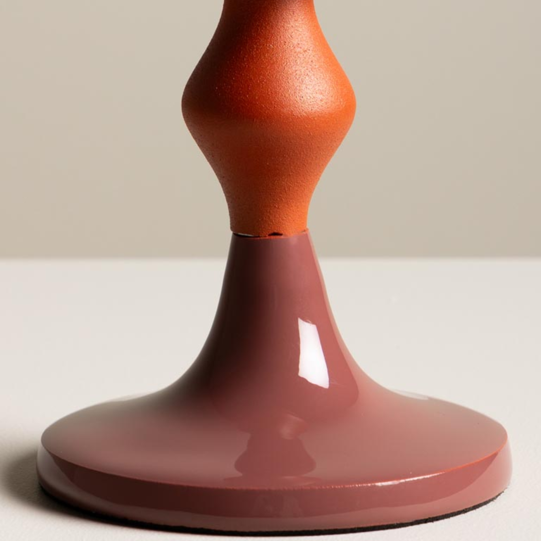 Orange & Pink Small Candle Holder