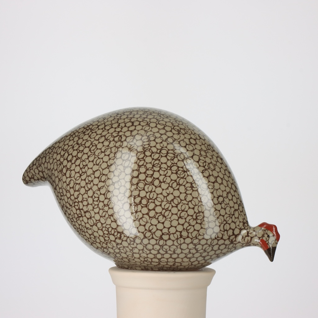 Grey Speckled Black Guinea Fowl