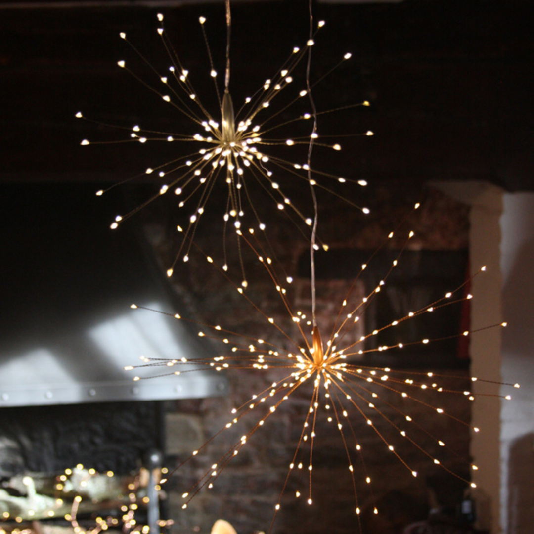Large Copper Starburst Light