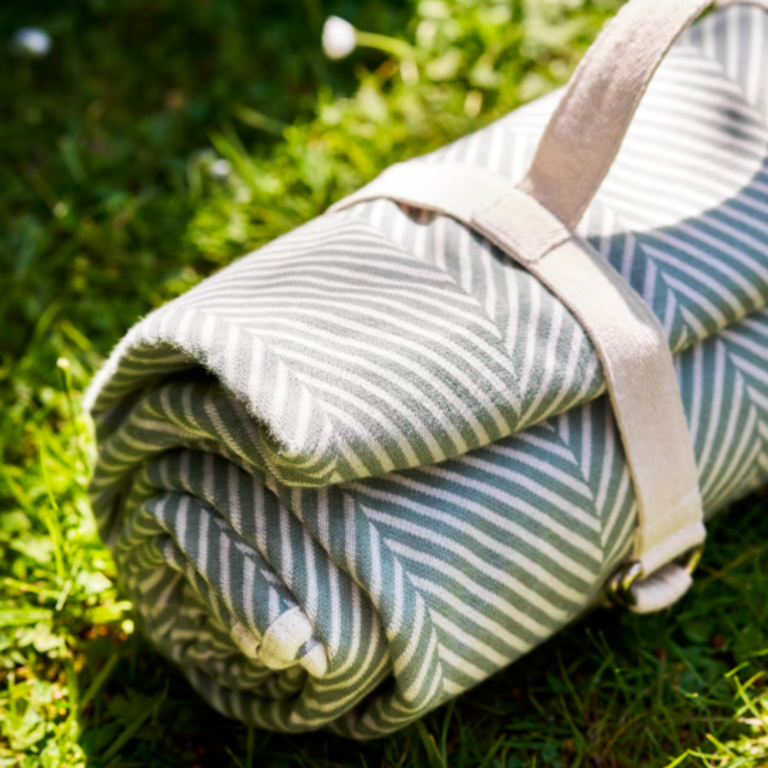 Roemary Herringbone Picnic Blanket