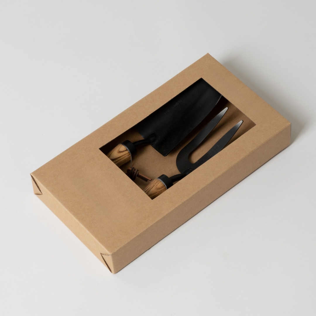 Black Fork & Trowel Set