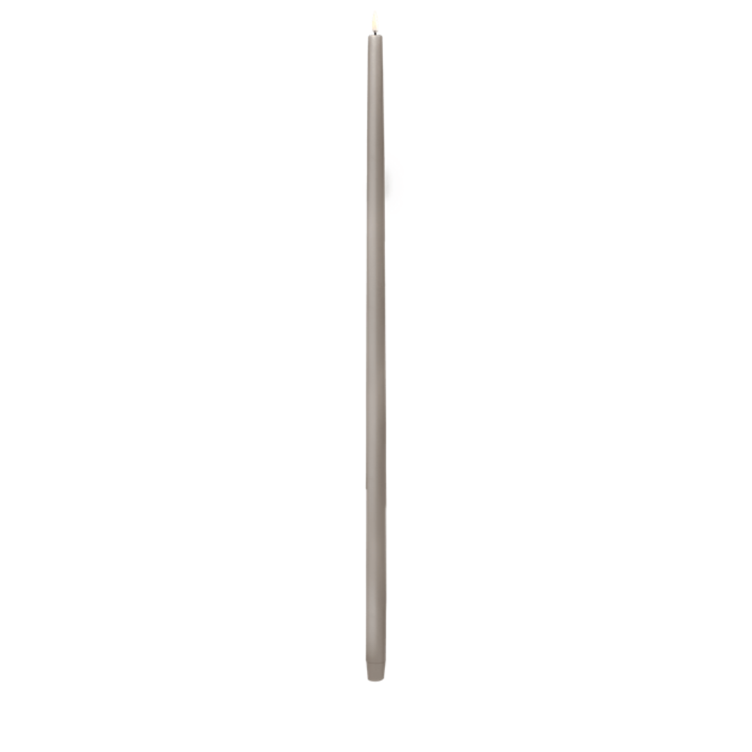 Sandstone Extra Tall Smooth Taper Candles in 2 Sizes
