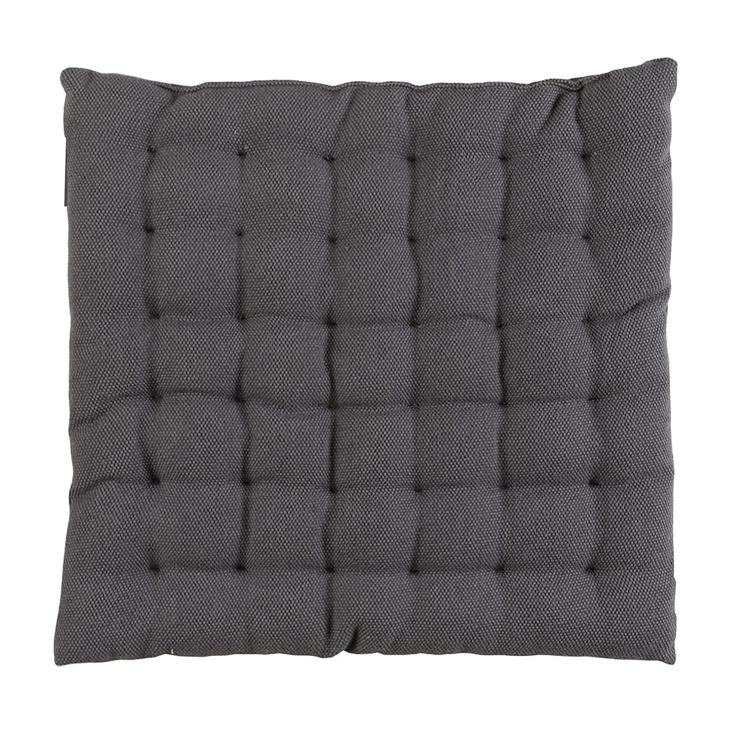 dark grey pepper seat cushion at the blue door shop