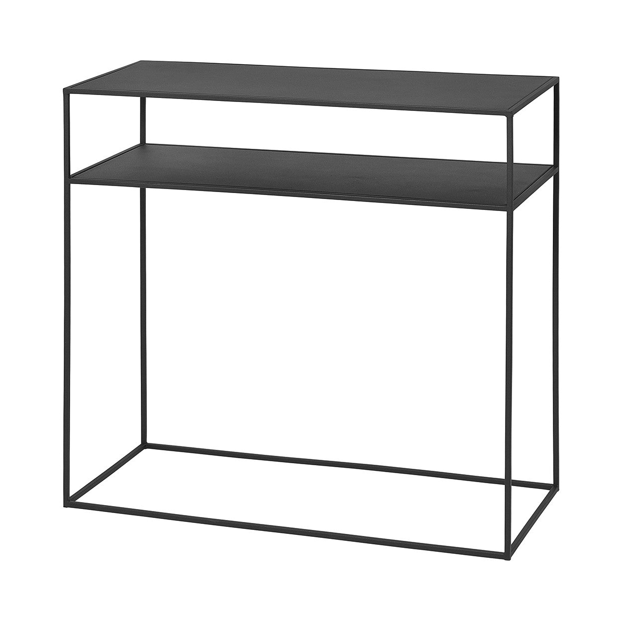 Slimline Console Table - Black Steel