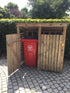 clever garden storage unit for your rubbish bins