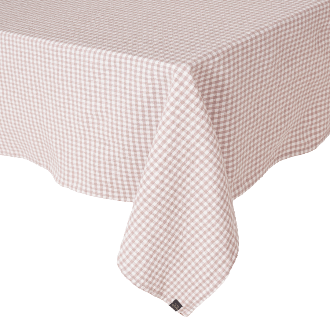 Gingham Piana Tablecloth 160 x 250cm in 2 colours