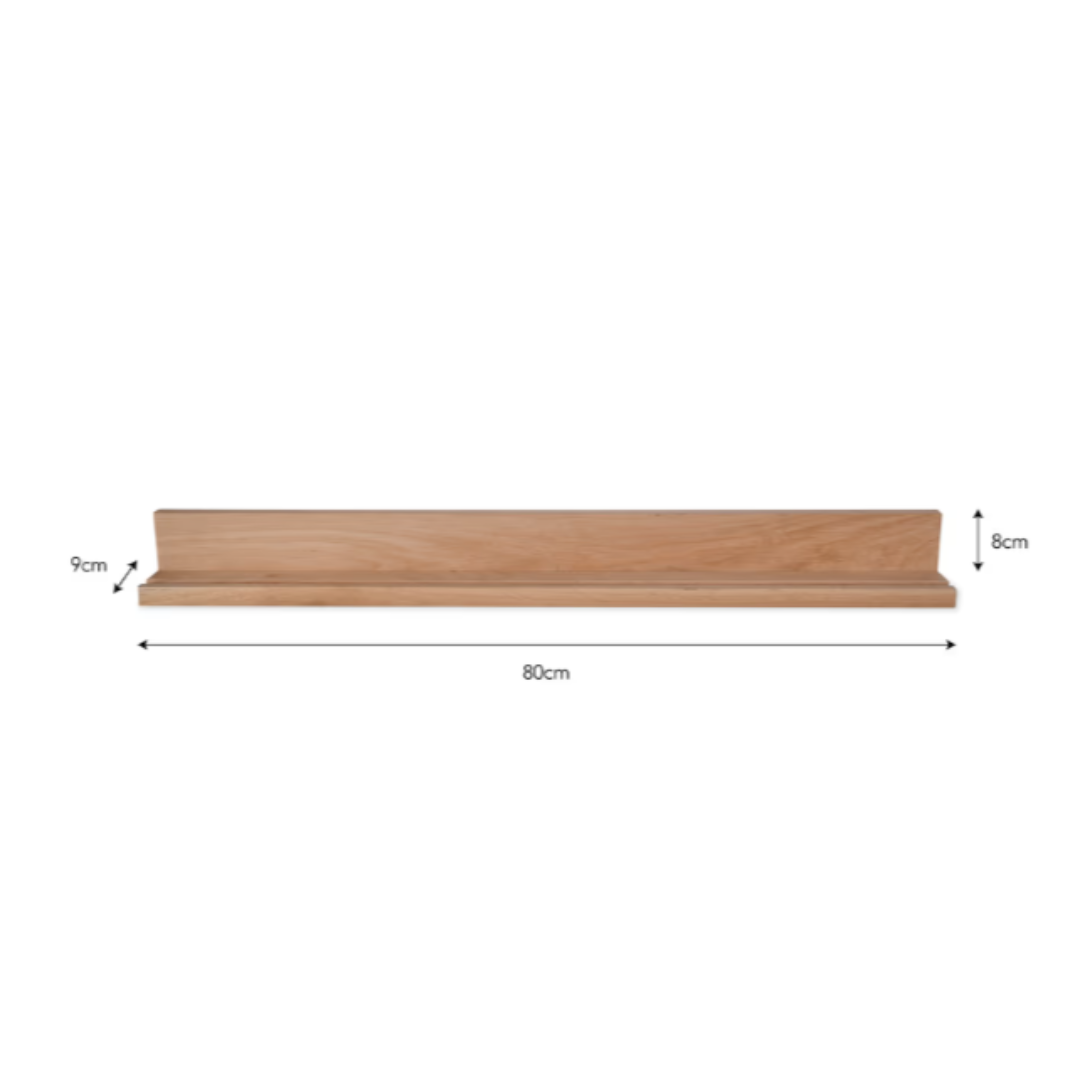 Oak Picture Shelf - 2 sizes