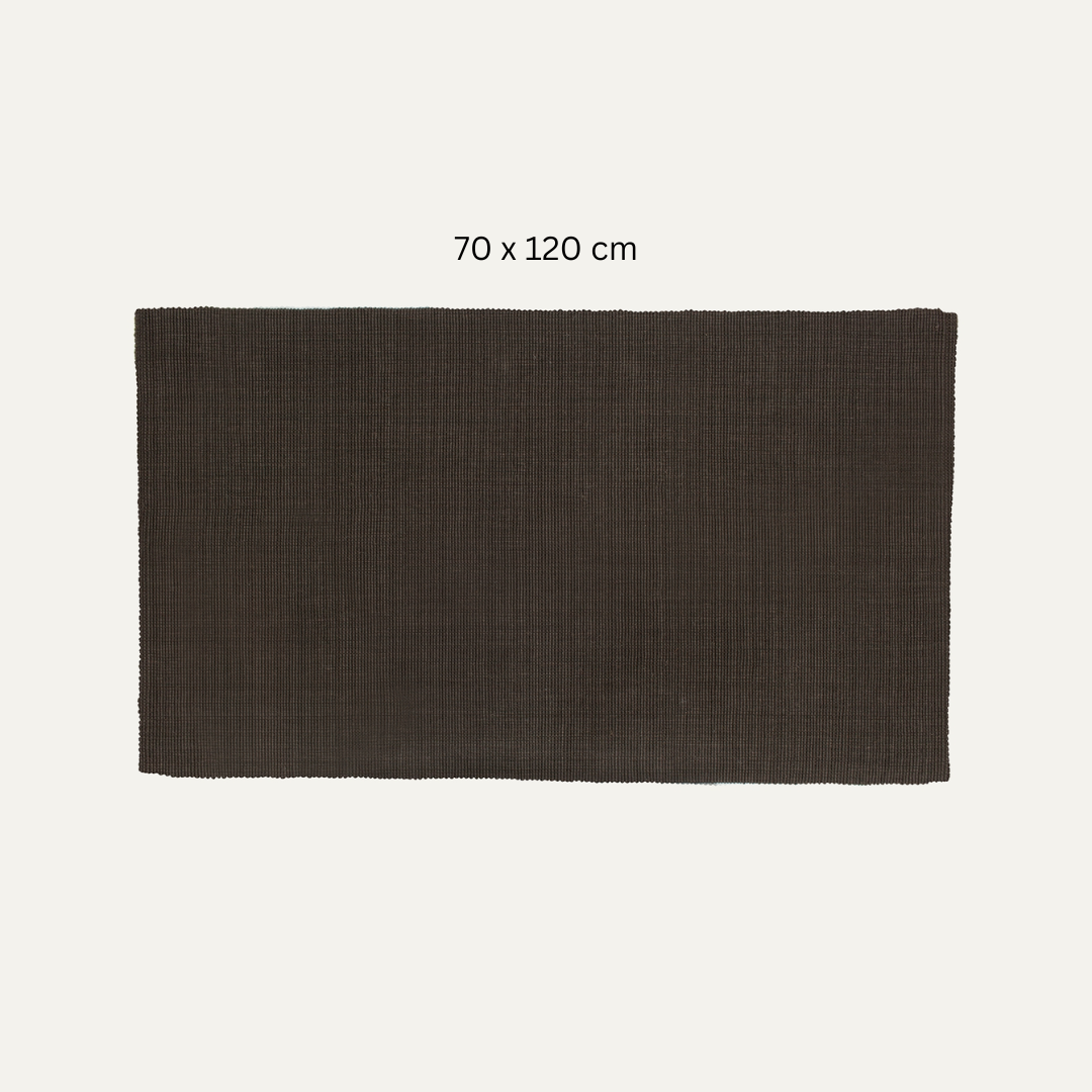 Dark Brown Jute Rug - 3 sizes