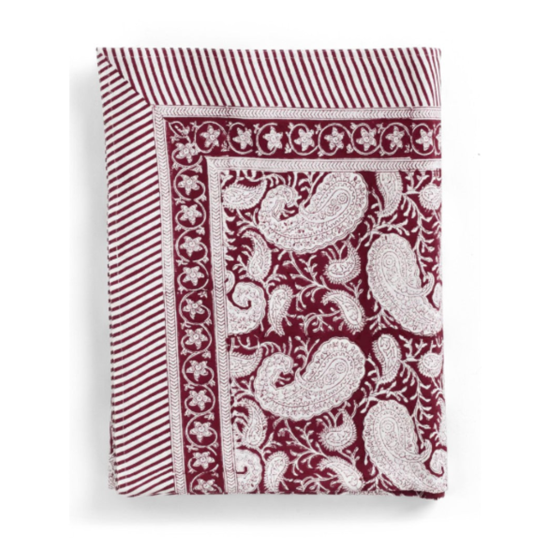 Big Paisley Tablecloth 150 x 350cm in 5 colours