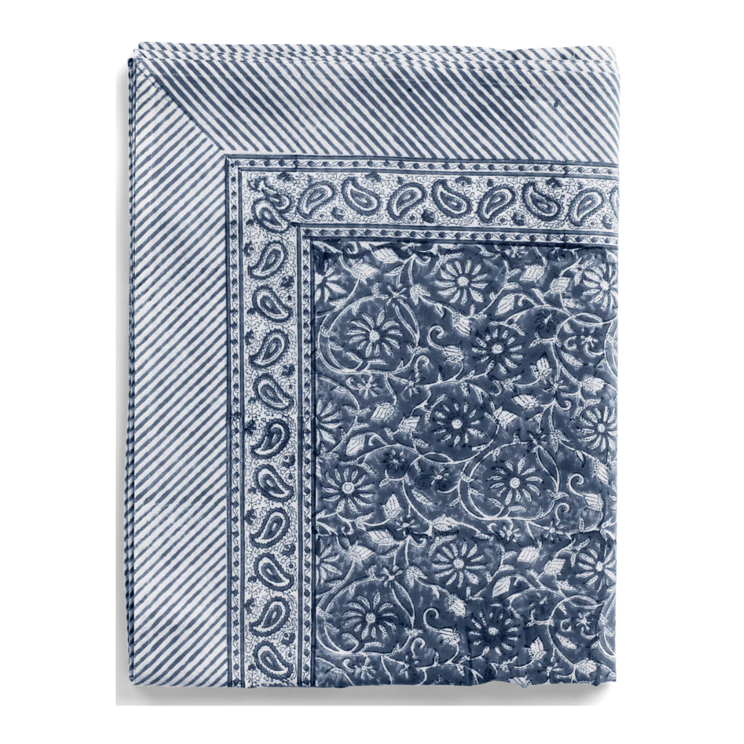 Navy Blue Margerita Tablecloth in 2 Sizes