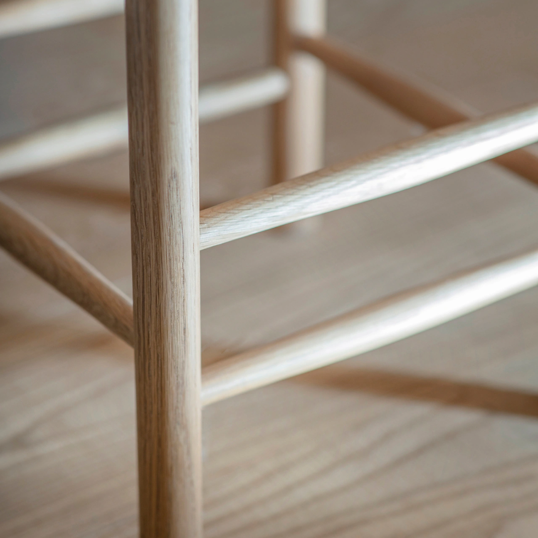 Oak & Papercord Bar Stool in Natural or Carbon