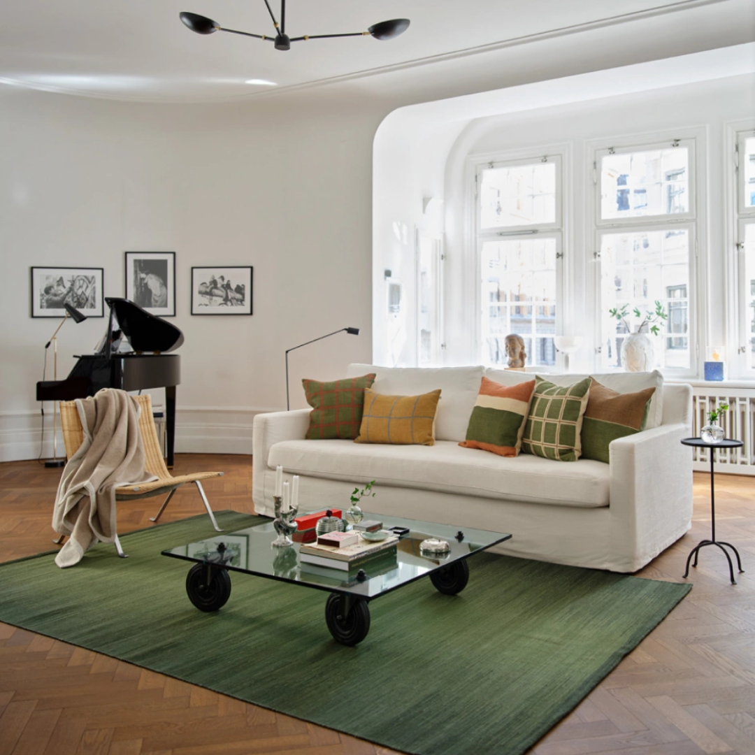 Tapti Rug Green in 2 Sizes