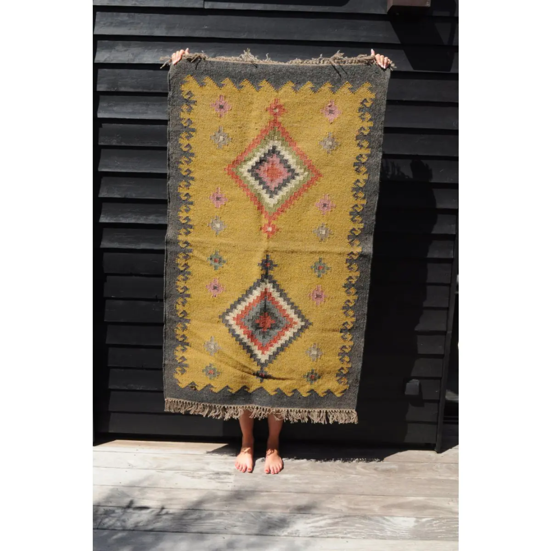 Kilim Rug Tribal One in 2 Sizes