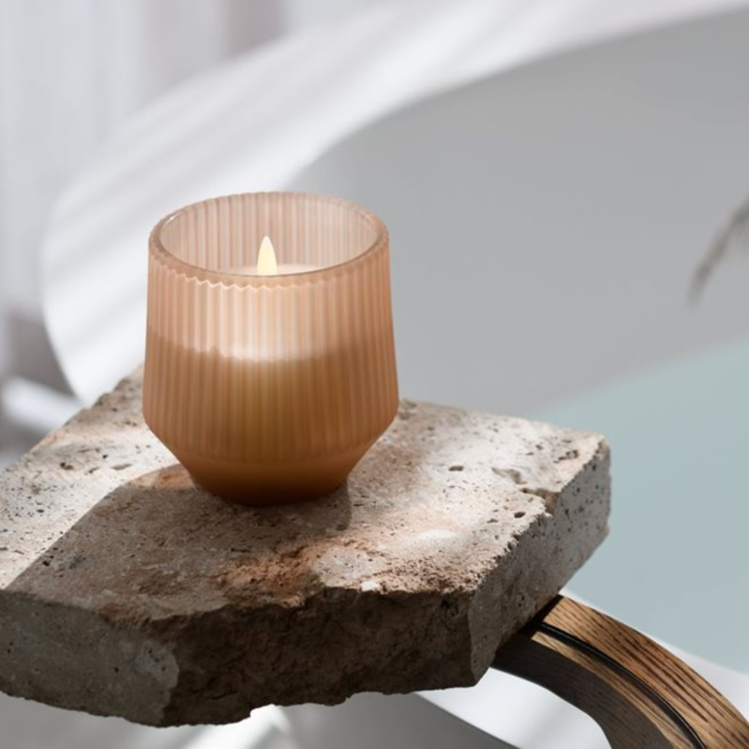 LED Scented Glass Candle in 4 Scents