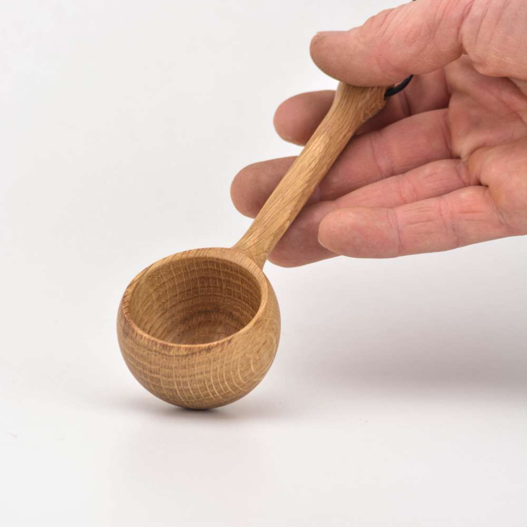 Irish Handcrafted Oak Coffee Scoop