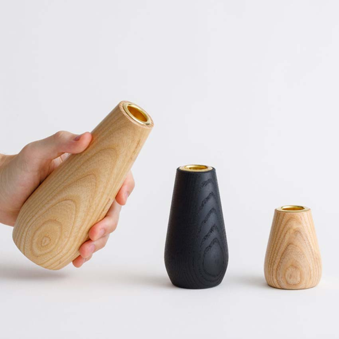 Ash Spun Candle Holders - 3 sizes