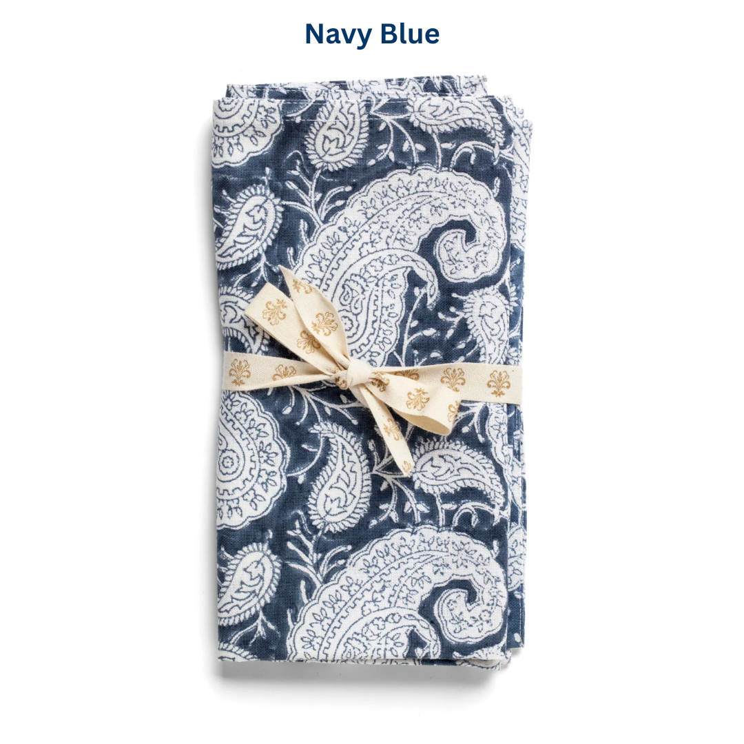 Big Paisley Napkin Set of 4 in 8 colours