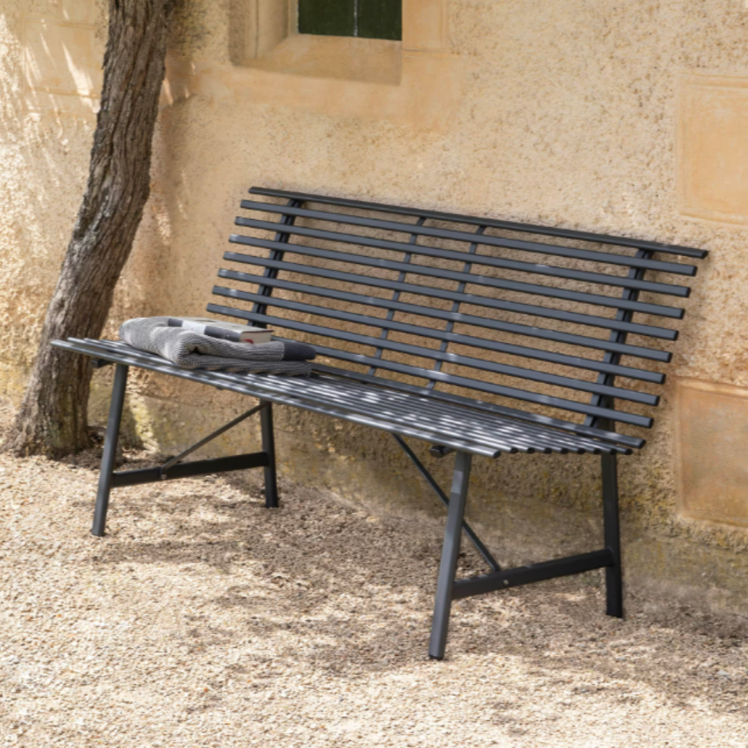 Outdoor Steel Bench - 3 colours