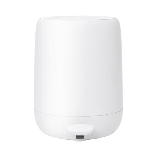 White Pedal Bin- 30cm high