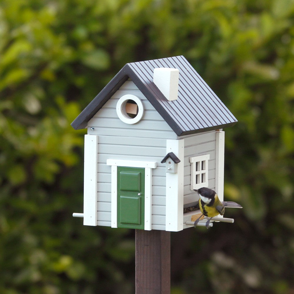 Grey Cottage Bird Feeder & Nesting Box