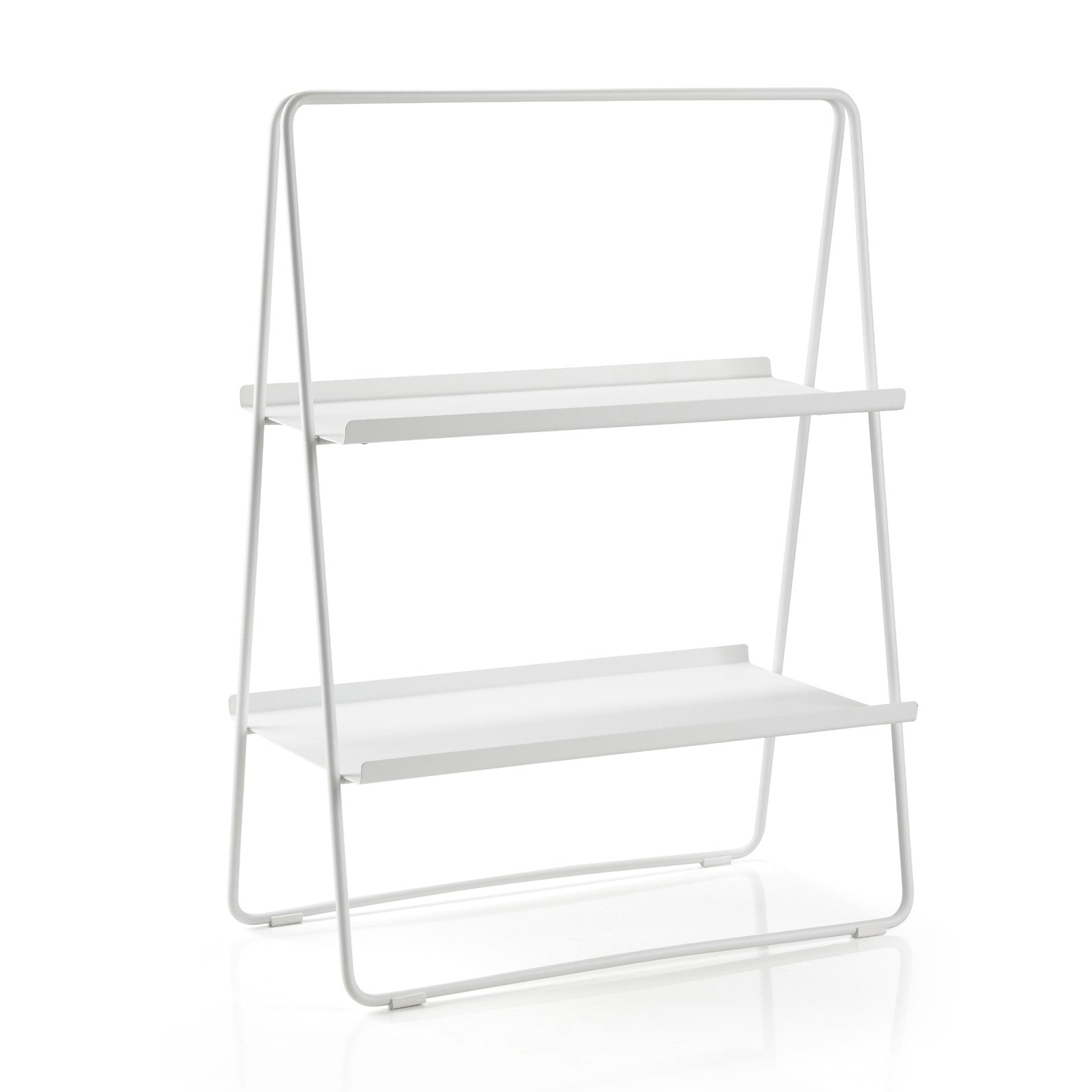 white a frame shelf