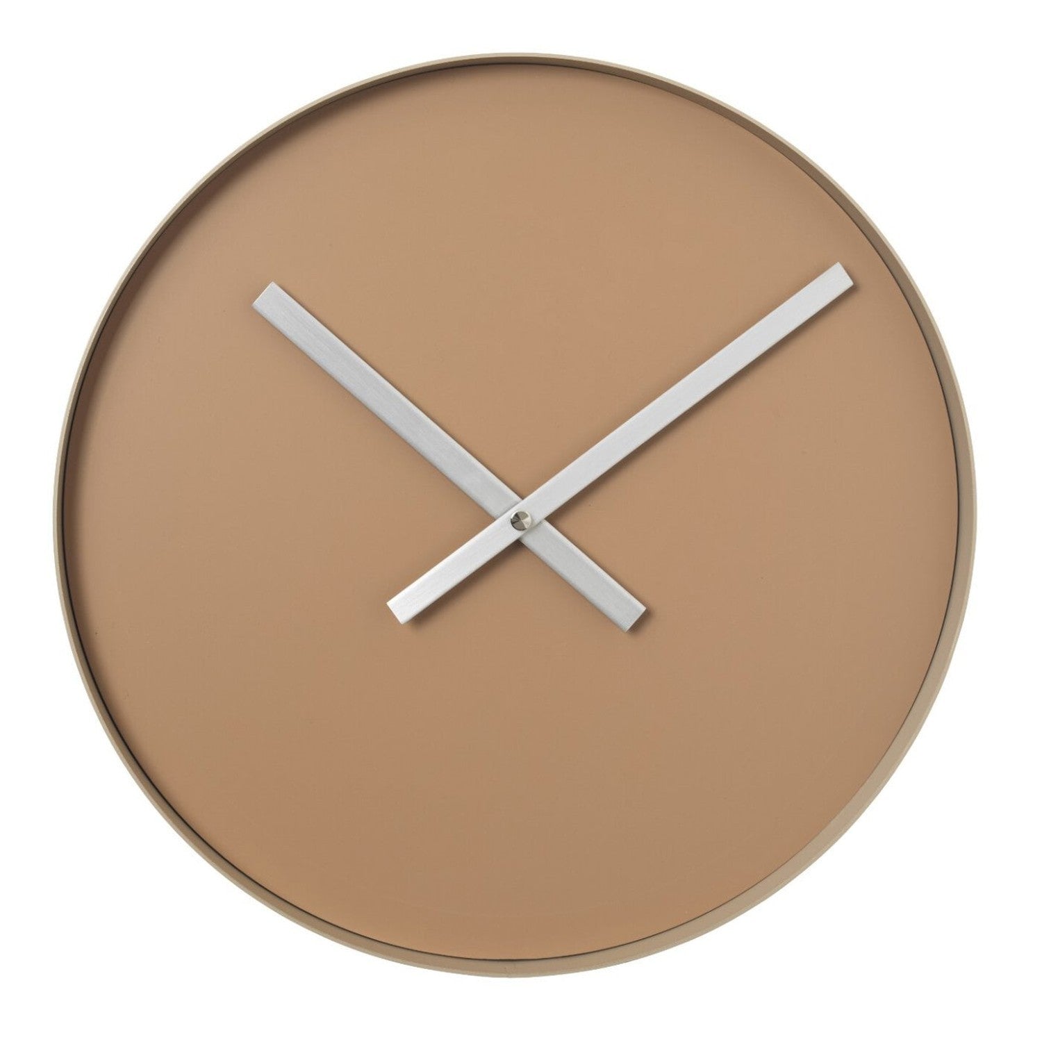 Minimalist Wall Clock - Tan Brown