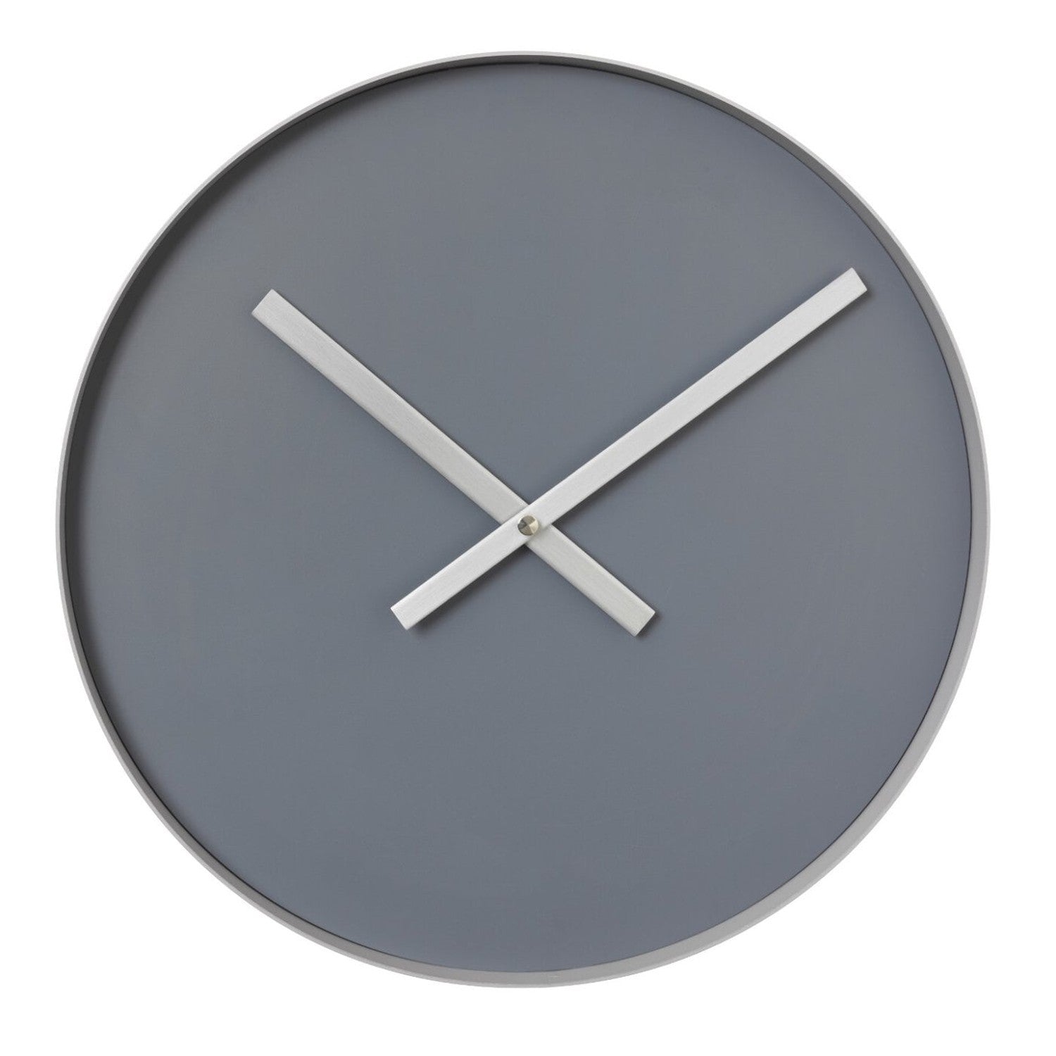 Minimalist Wall Clock - Steel Grey