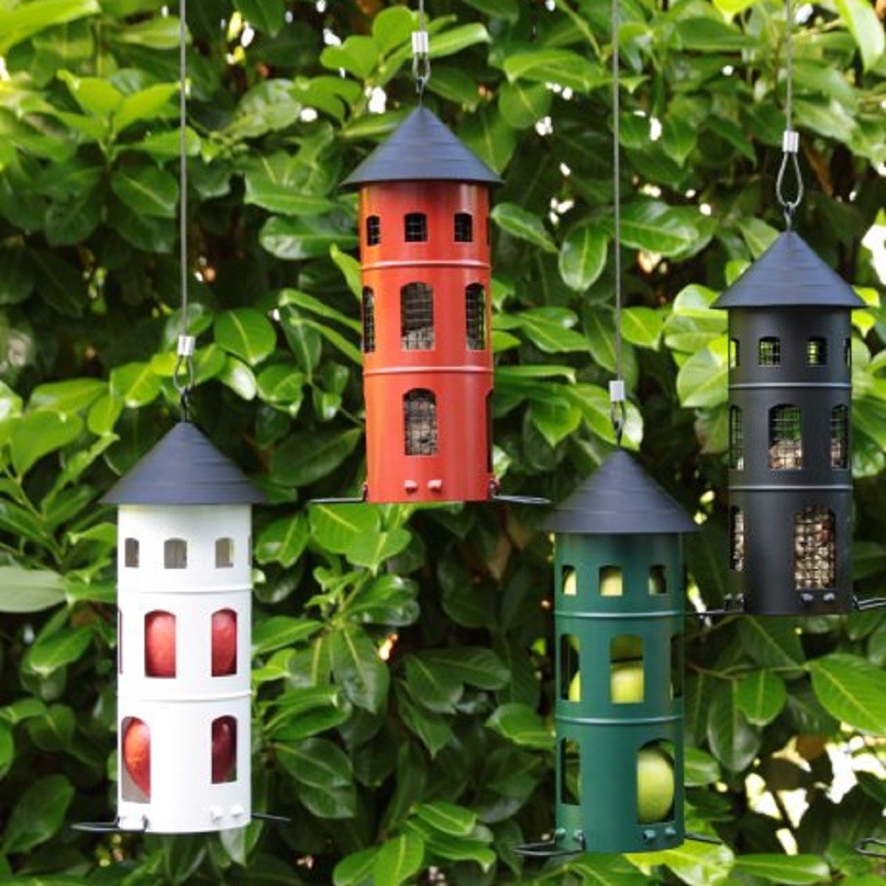 Seed and Suet Ball Feeders in Red or Green