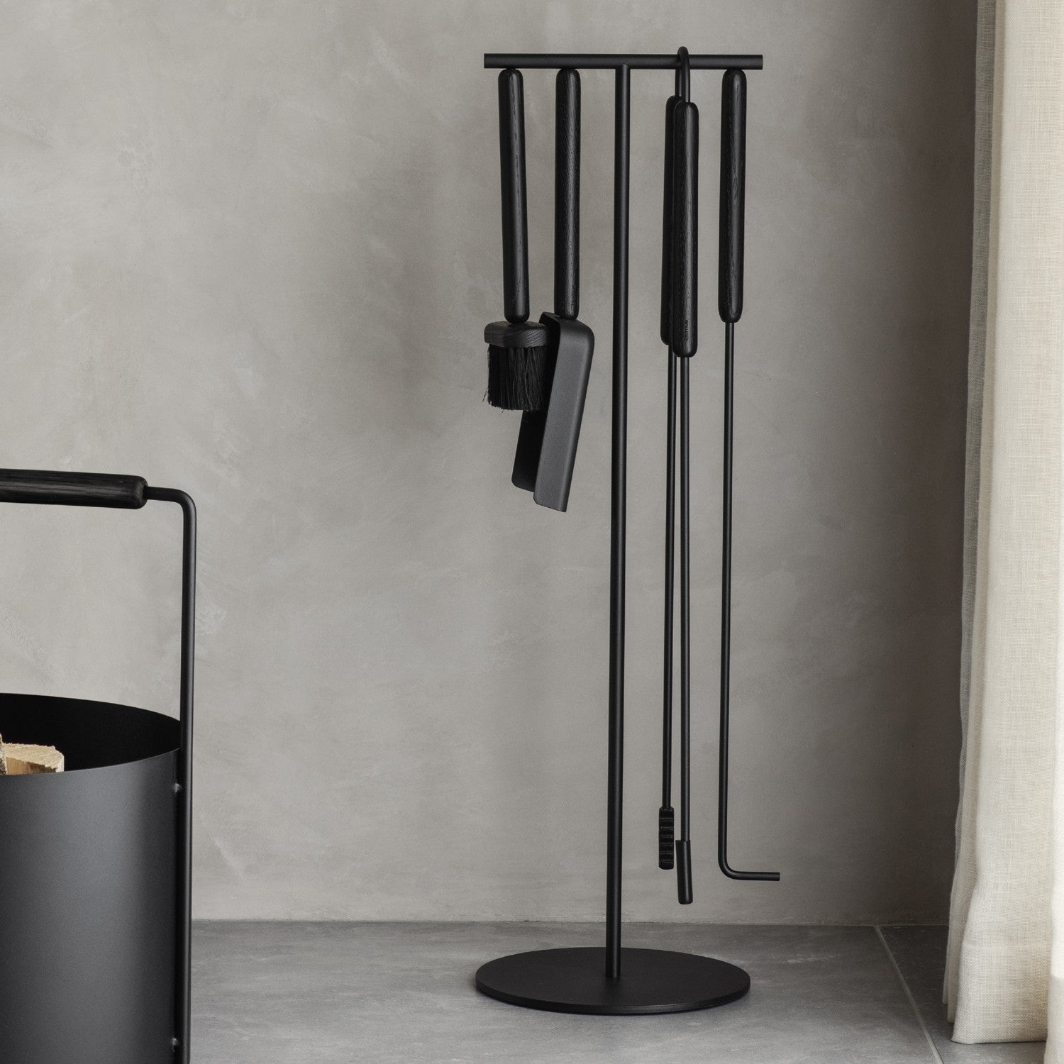 fireside tools set in black from the blue door gifts for him