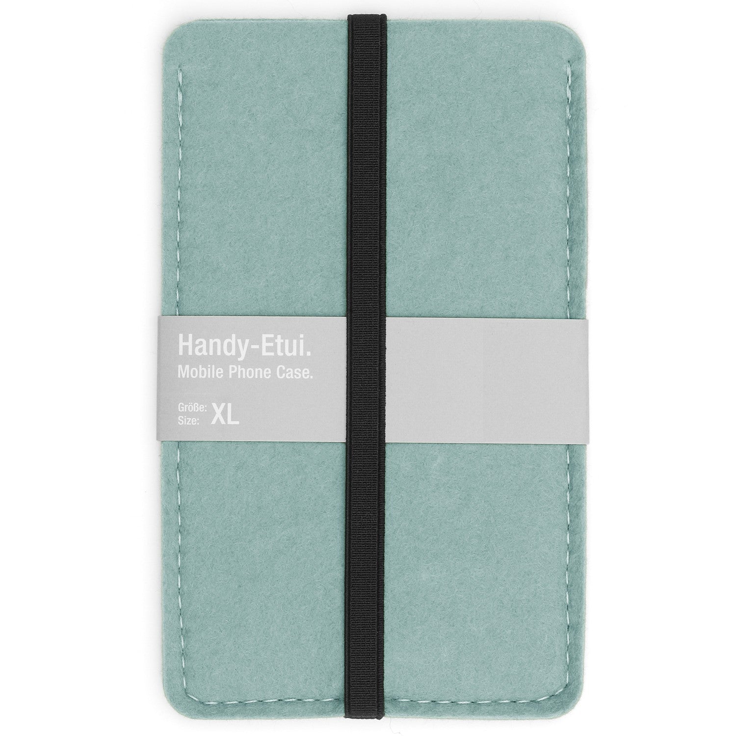 aqua blue felt phone case made from 100% woollen felt