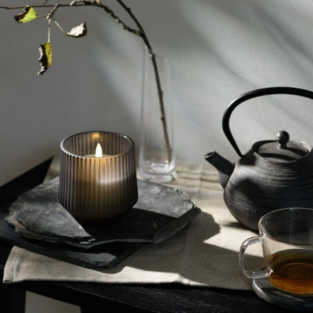 LED Scented Glass Candle in 4 Scents