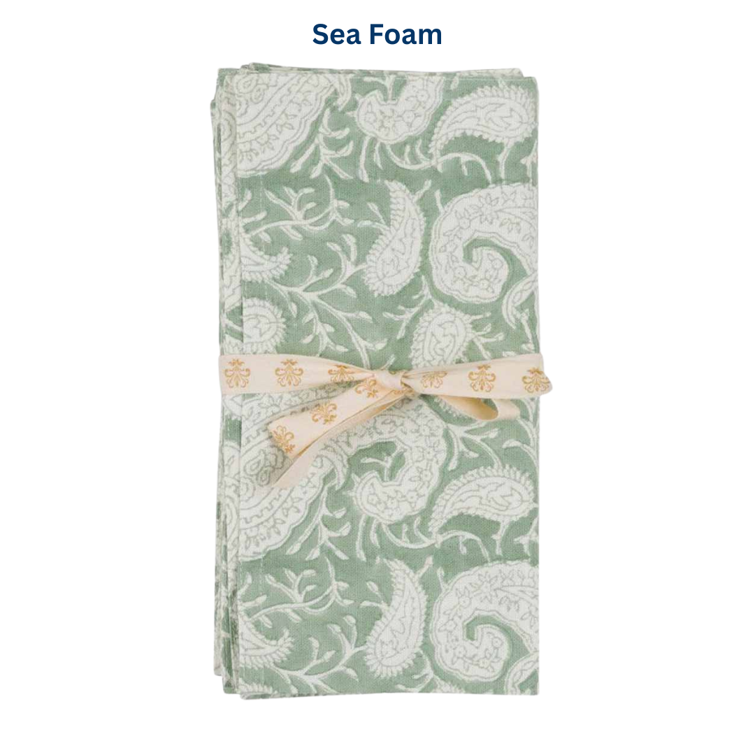 Big Paisley Napkin Set of 4 in 8 colours