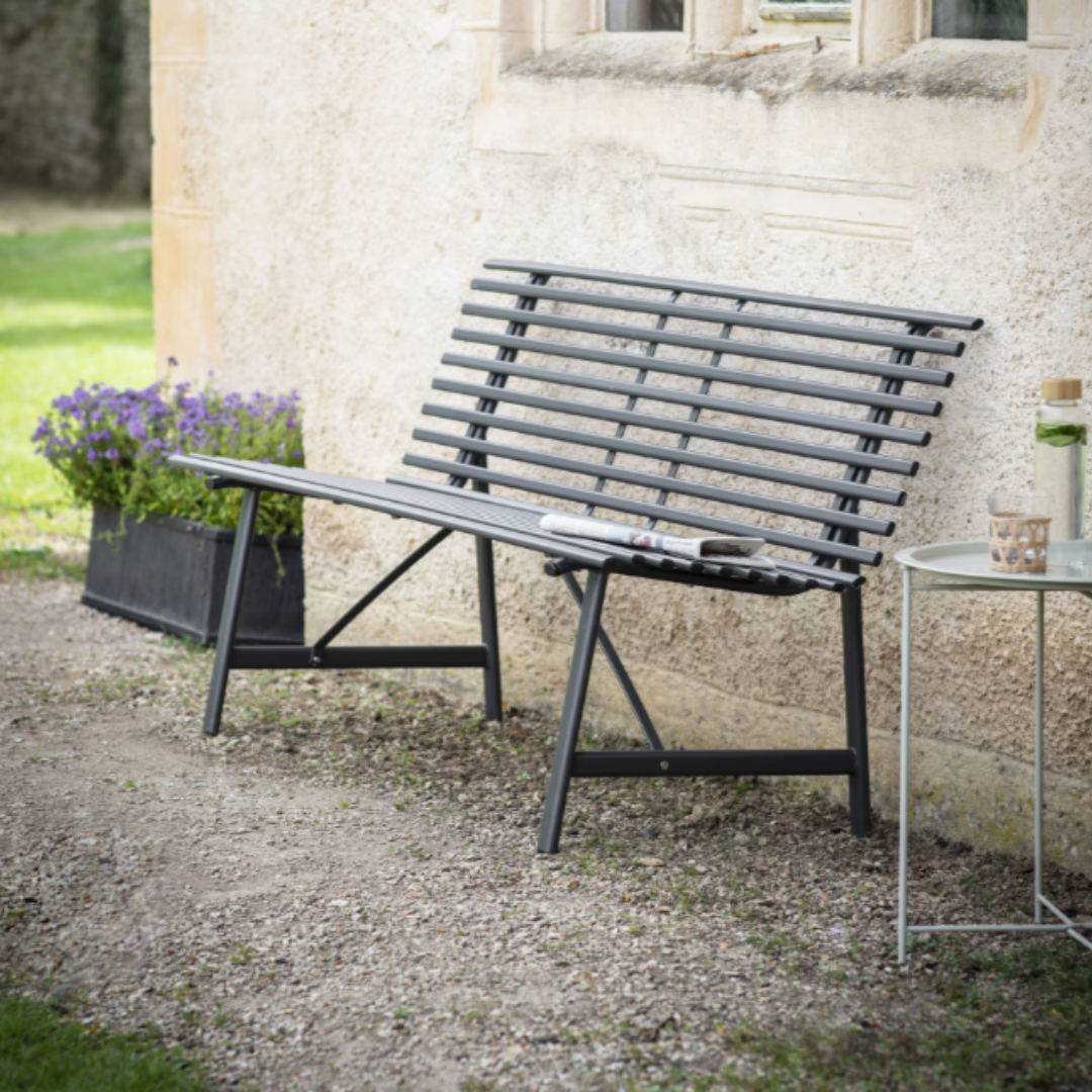 Outdoor Steel Bench - 3 colours