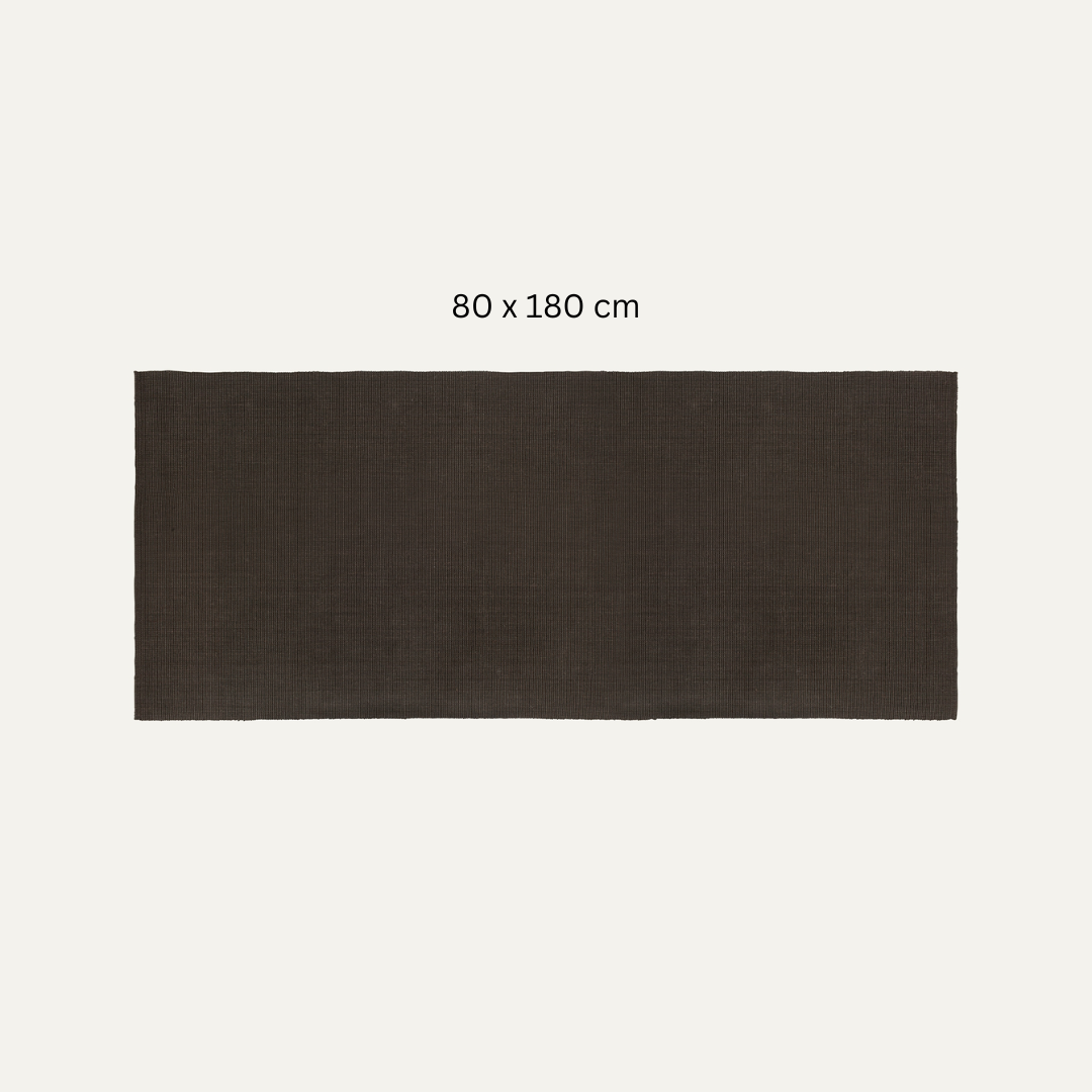 Dark Brown Jute Rug - 3 sizes