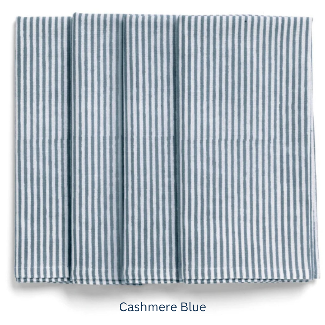 Stripe Napkin Set of 4 in 14 colours