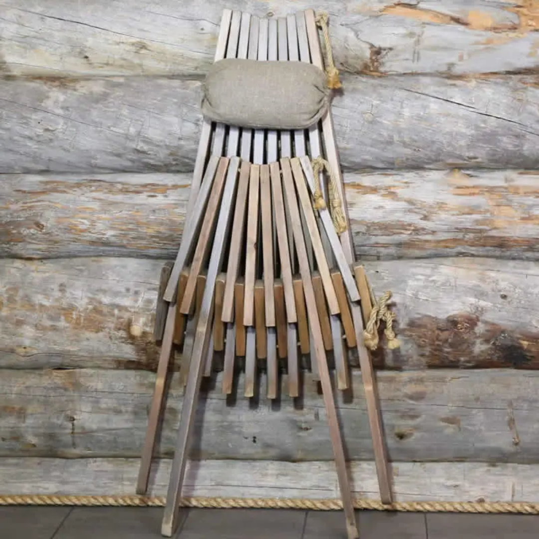 Pine Eco Chair and Matching Footstool