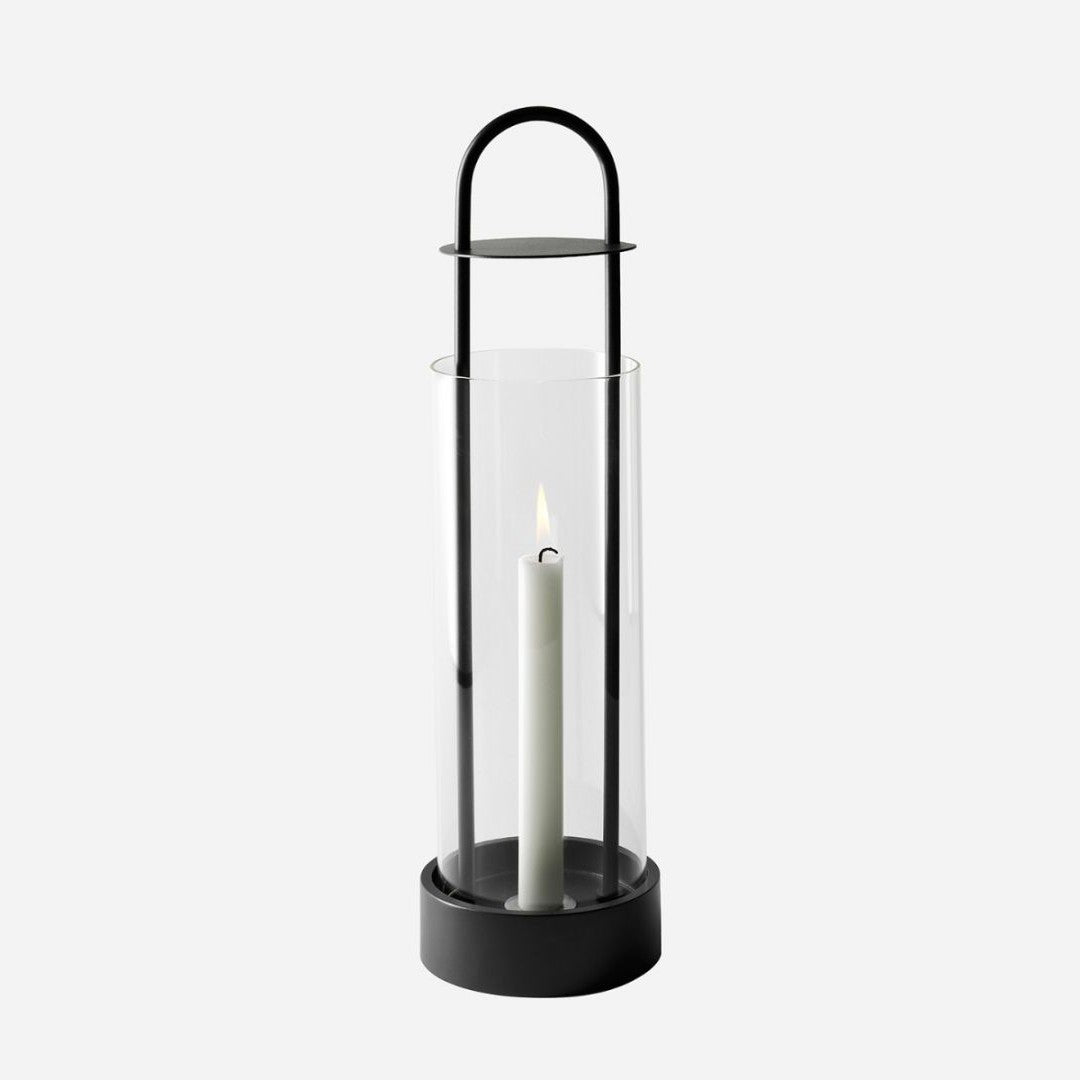 Black Metal Lotus Lantern for your garden