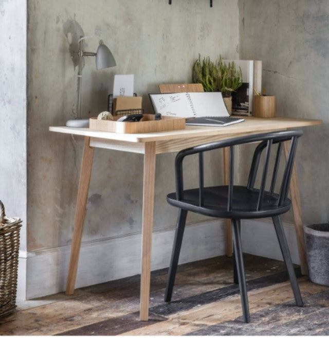 Ash Mid Century Style Timber Desk