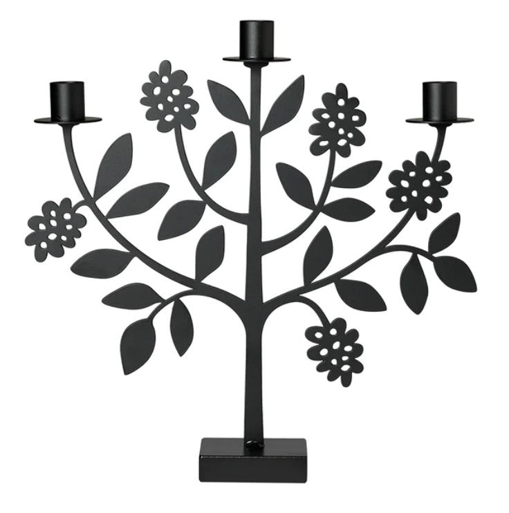Big Candle Holder in Berries Design