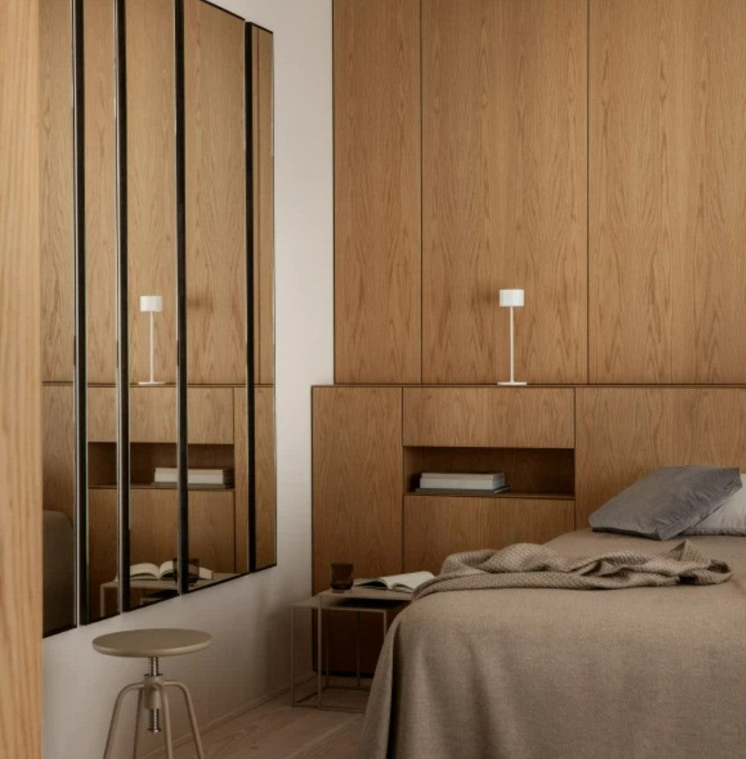 Mobile LED Table Lamp in Grey