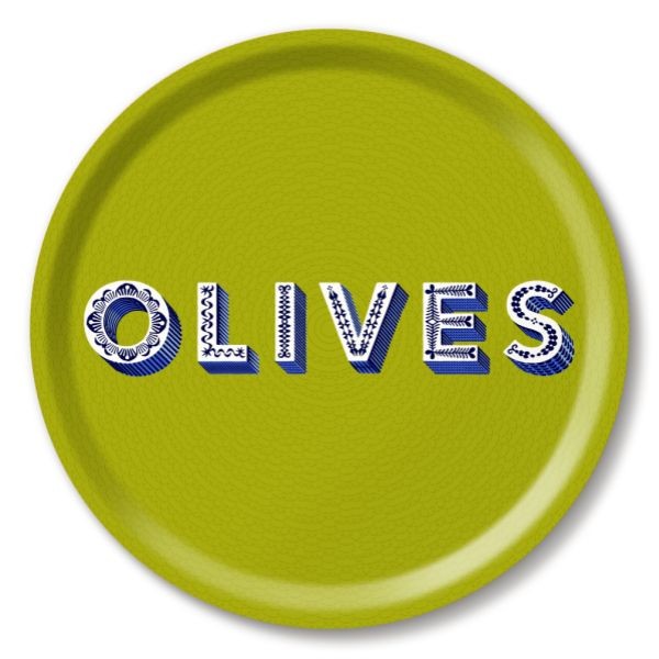 Olives Tray in Green