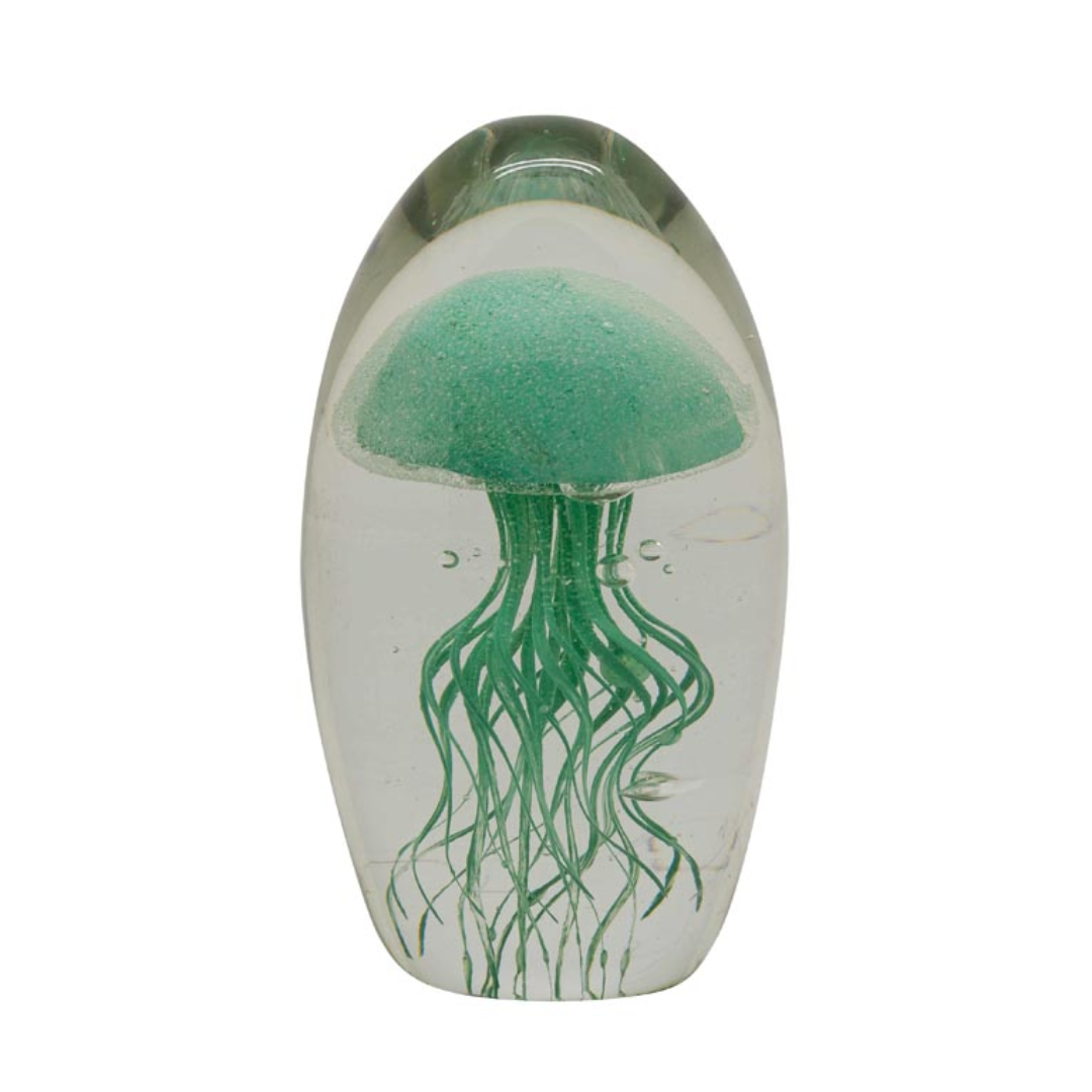 Glass Paperweight Jellyfish in 5 Colours