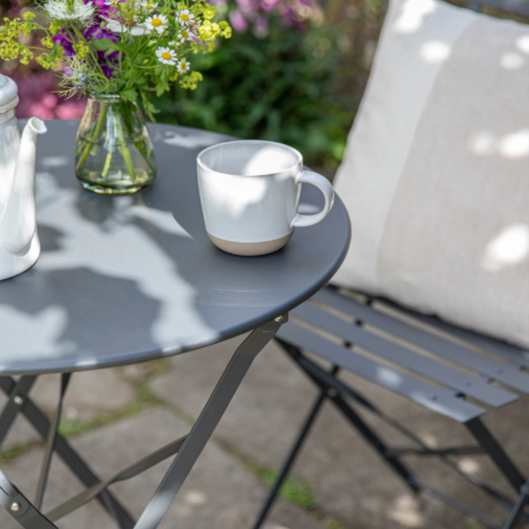 Small Bistro Set in 3 Colours (Table + 2 Chairs)