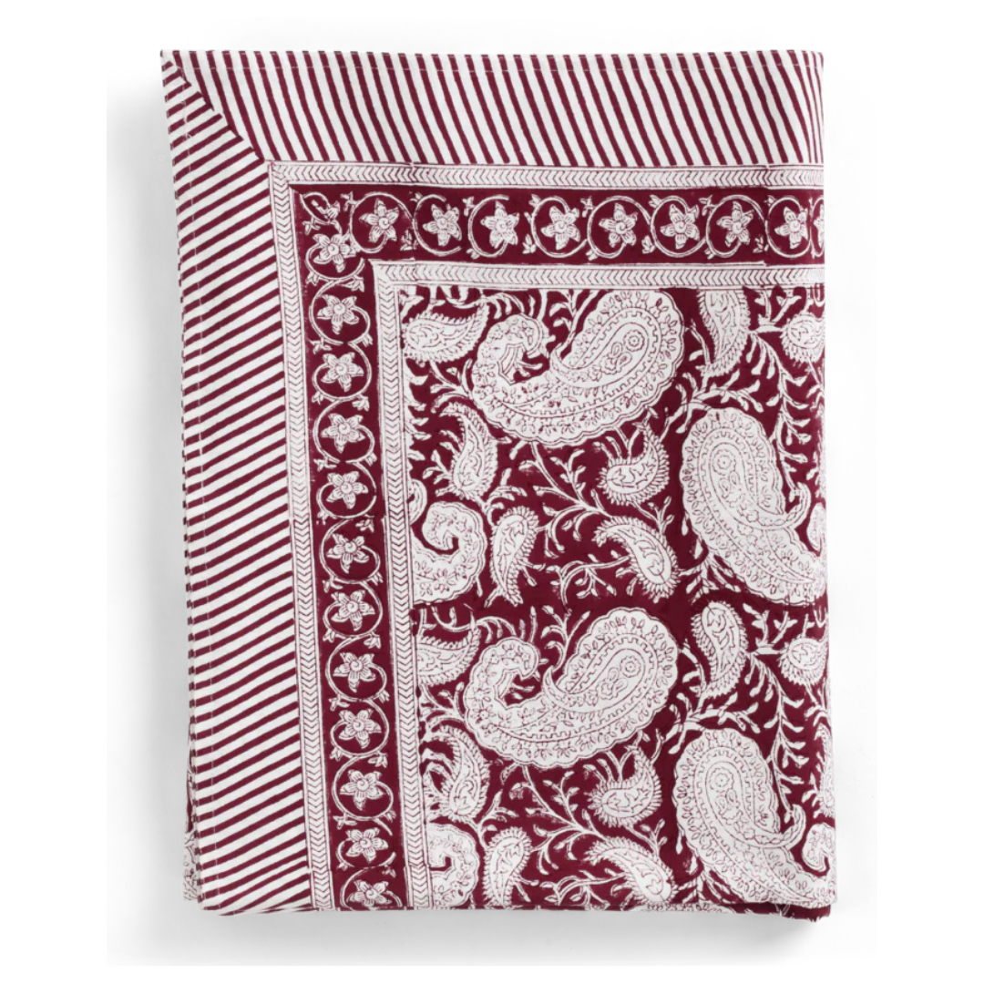 Big Paisley Tablecloth 170 x 270cm in 8 colours