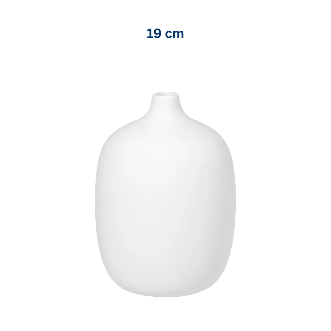 White Ceramic Vase in 3 Sizes