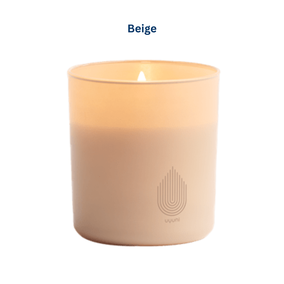 LED Frosted Unscented Glass Candle in 3 Colours