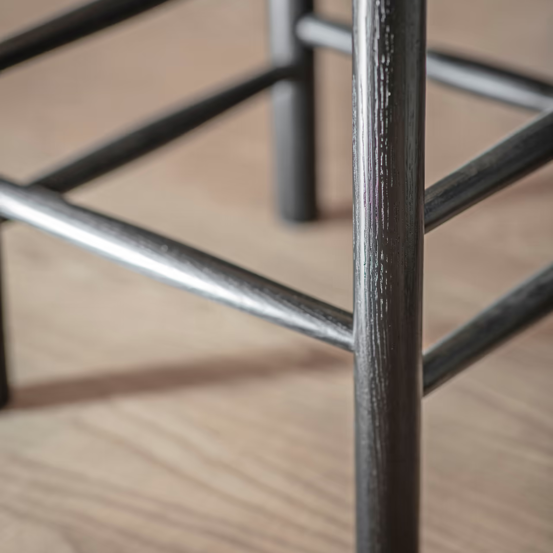 Oak & Papercord Bar Stool in Natural or Carbon