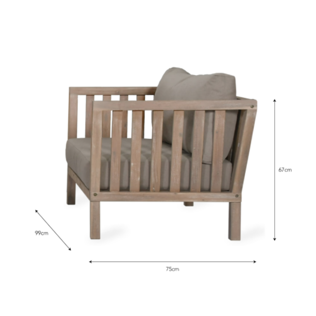 Outdoor Acacia Armchair